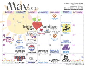 Kearny Events May Calendar English